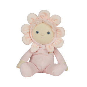 Olli Ella | Dinky Dinkum Dolls | Blossom Buds | Rose | Limited Edition Olli Ella Doll Dressed as a Pink Flower