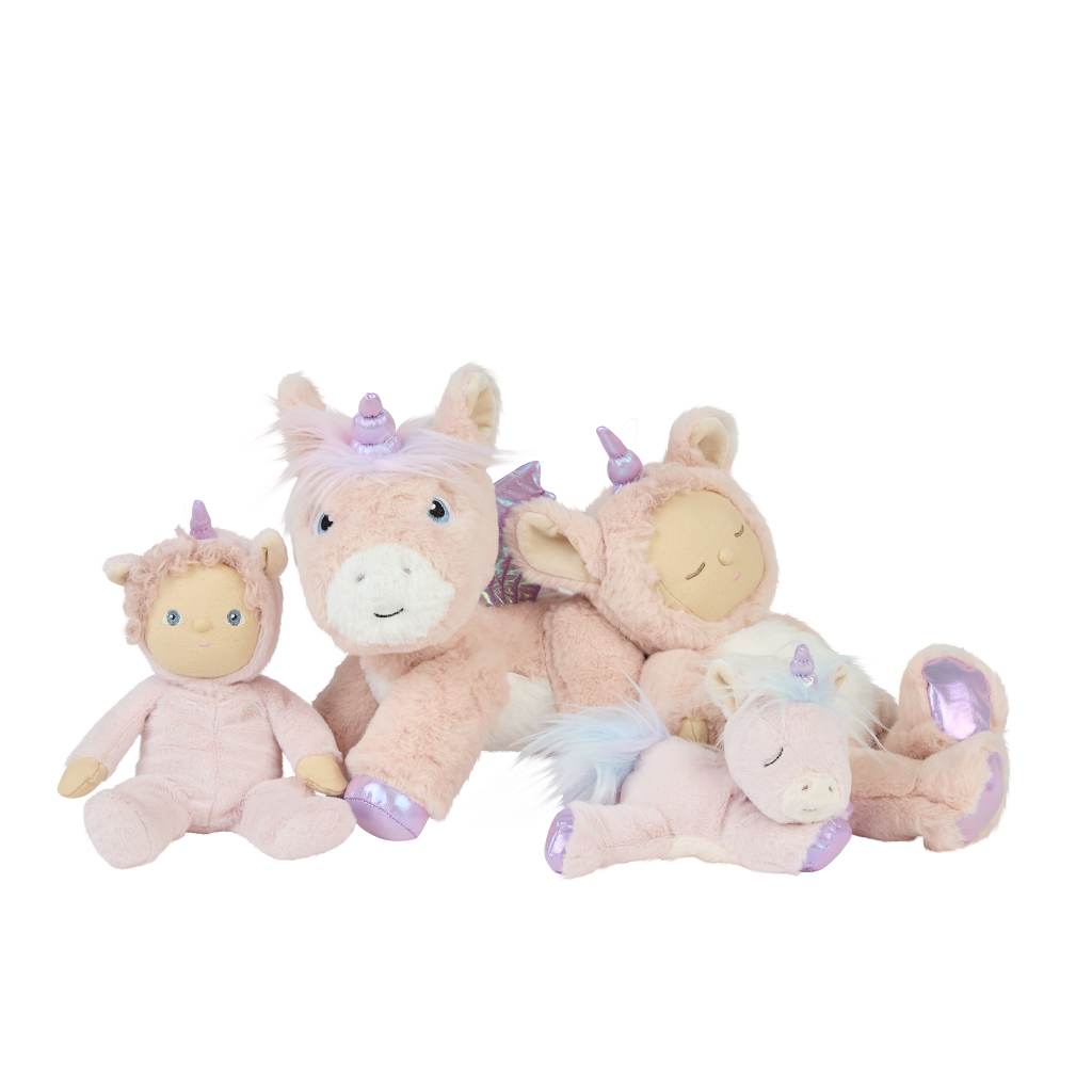 Olli Ella | Dinkum Binky Baby Unicorn - Glitter Lilac
