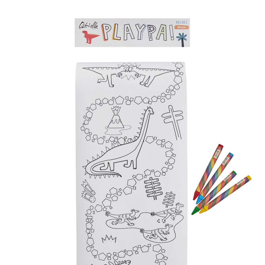 Olli Ella | Mini Playpa Paper & 4 Crayons