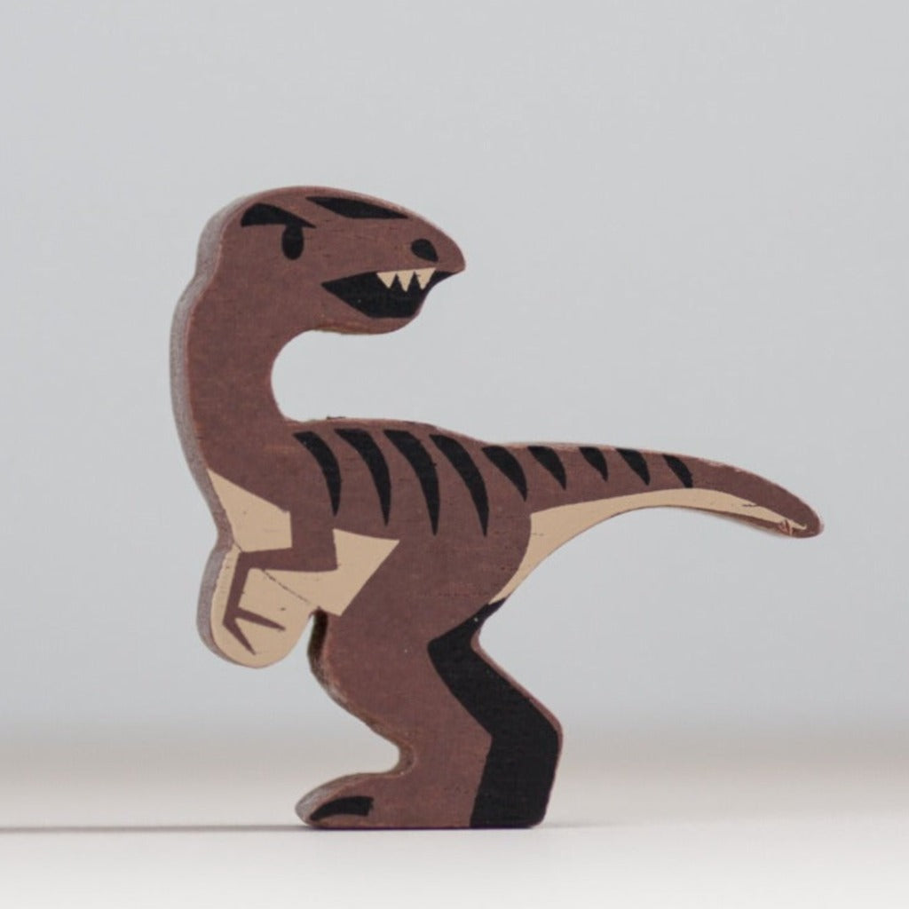 Tender Leaf | Wooden Dinosaur - Velociraptor | wooden Toys