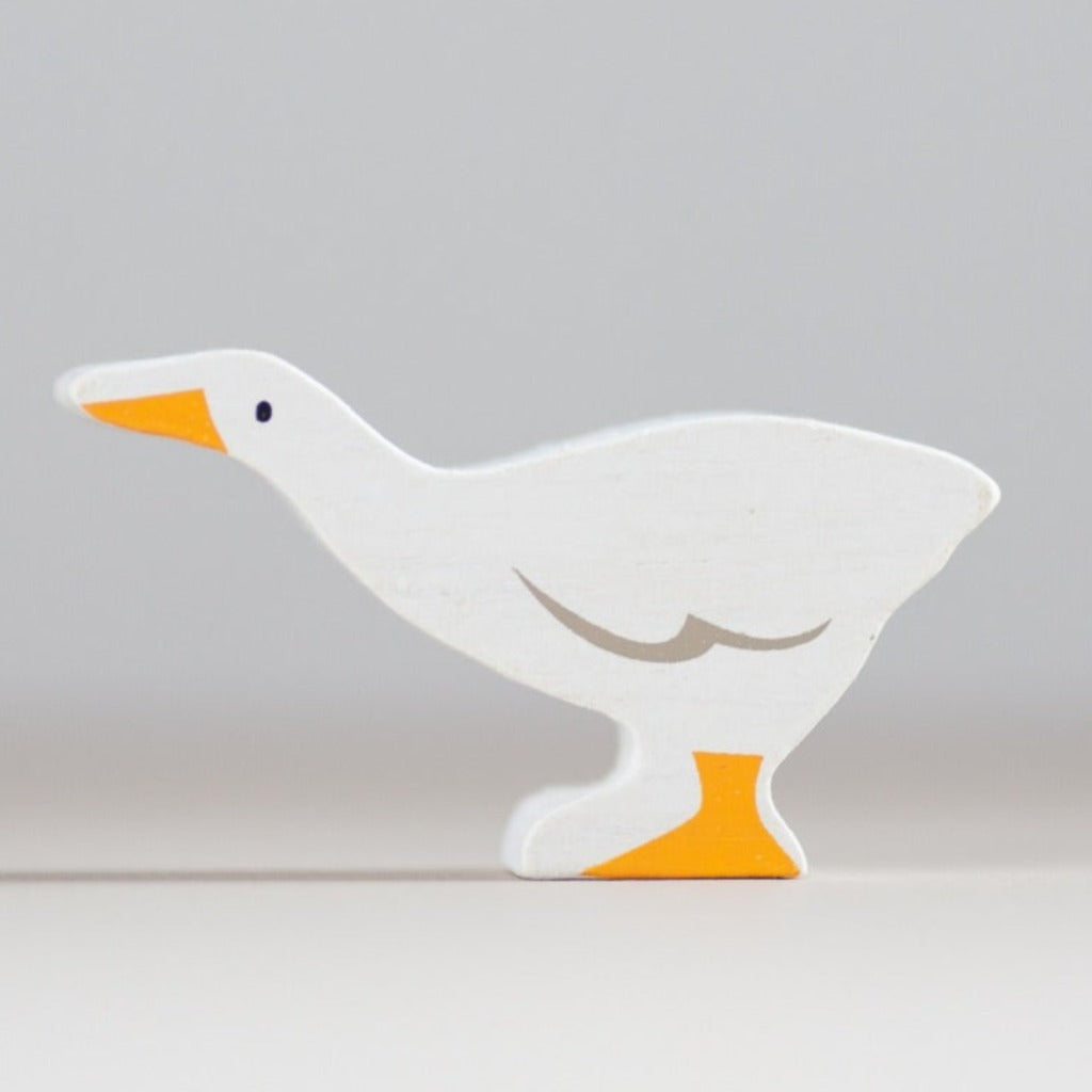 Tender Leaf Farmyard Goose | Wooden Toy Farmyard Animals