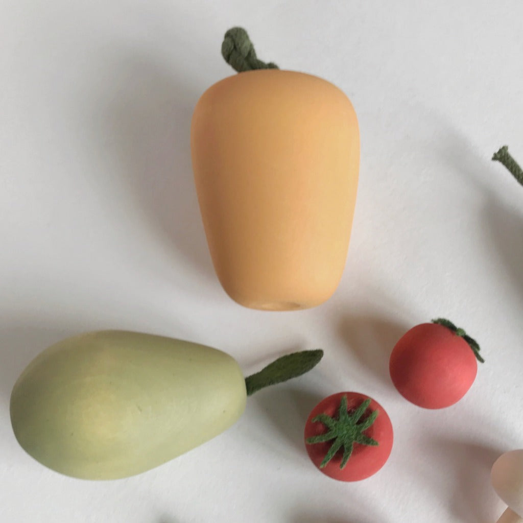Sabo Concept Wooden Salad | Vegetables - set of 9 Wooden Toys