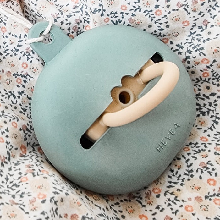Hevea | Dummy Holder | Natural Rubber | Biodegradable | Eco Friendly Keeper Case - Seafoam Blue Green