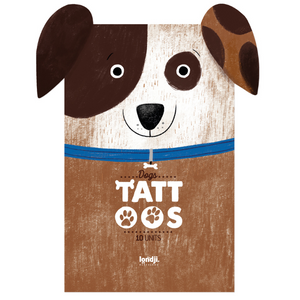 Londji | Tempoary Tattoos for children | 10 x Kids tattoos of different dogs