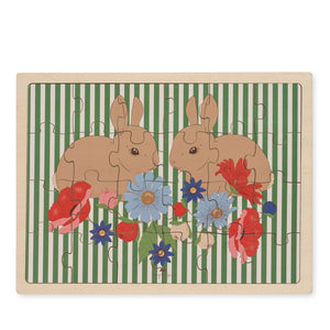 Konges Slojd | Bunny Rabbit | Wooden Puzzle | Toddler Puzzle