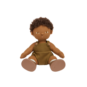 Olli Ella | Dinkum Dolls | Waldorf Doll | Button | Dark Skinned Doll