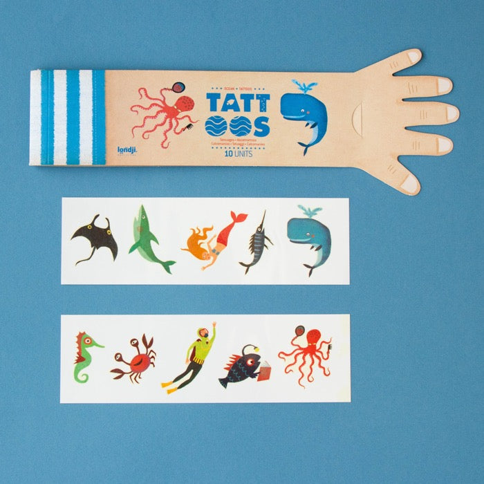 Londji | Kids Temporary Tattoos | Ocean Themed