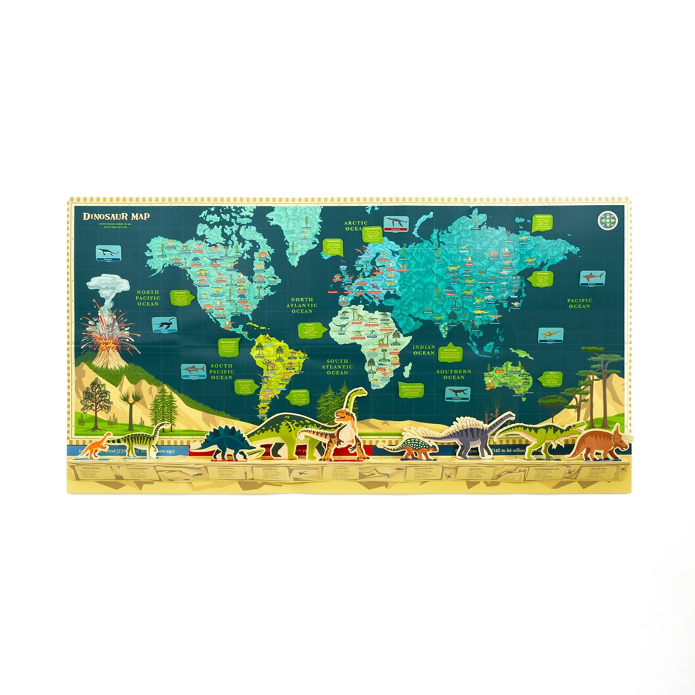 Clockwork Soldier | Dinosaur Timeline & World Map Paper Craft Activity Kit