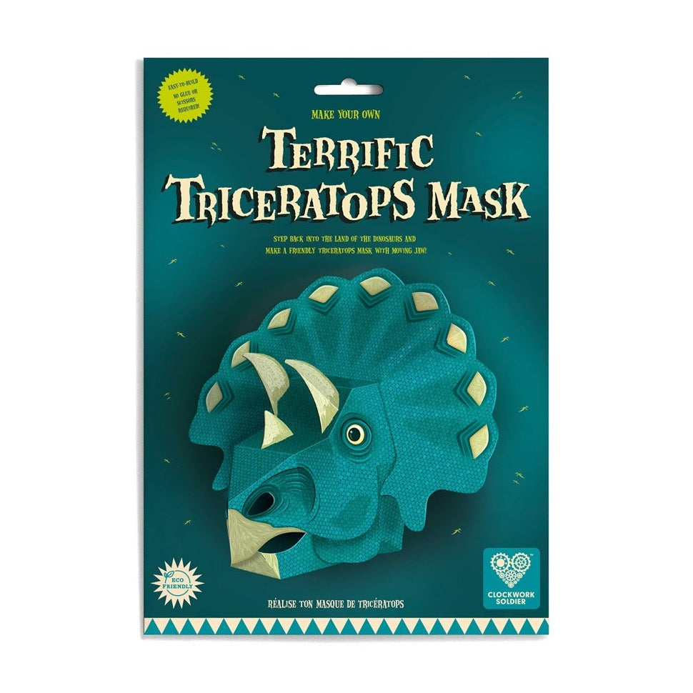 Clockwork Soldier | Make Your Own Triceratops Mask | Paper Activity Kit