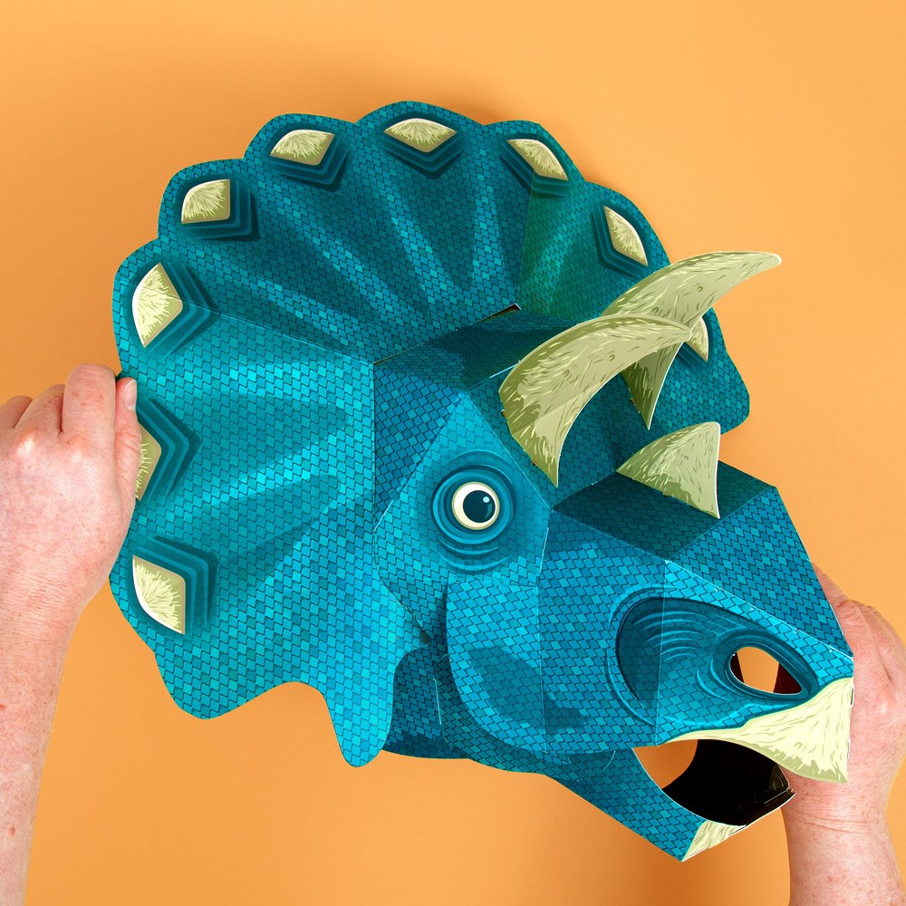 Clockwork Soldier | Make Your Own Triceratops Mask | Paper Activity Kit