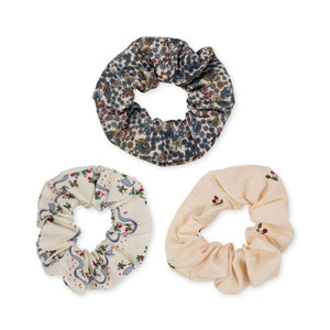 Konges Slojd | 3 Pack of Organic Cotton Scrunchies- Esther / Cherry / Vivi Fleur