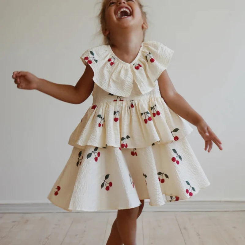 Konges Sjold Lunella Dress with a Cherry Print