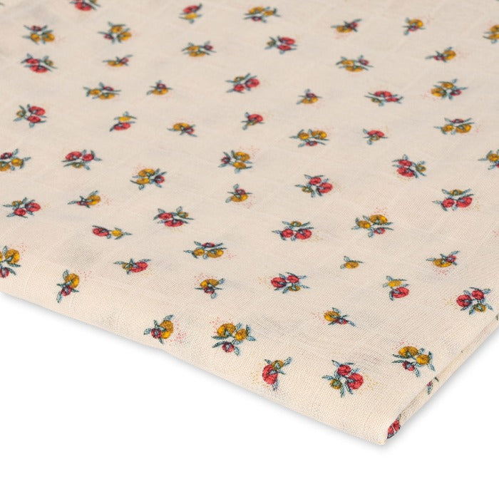 Konges Slojd | Organic Big Muslin | Swaddle Blanket - Peonia - Baby Girl Swaddle