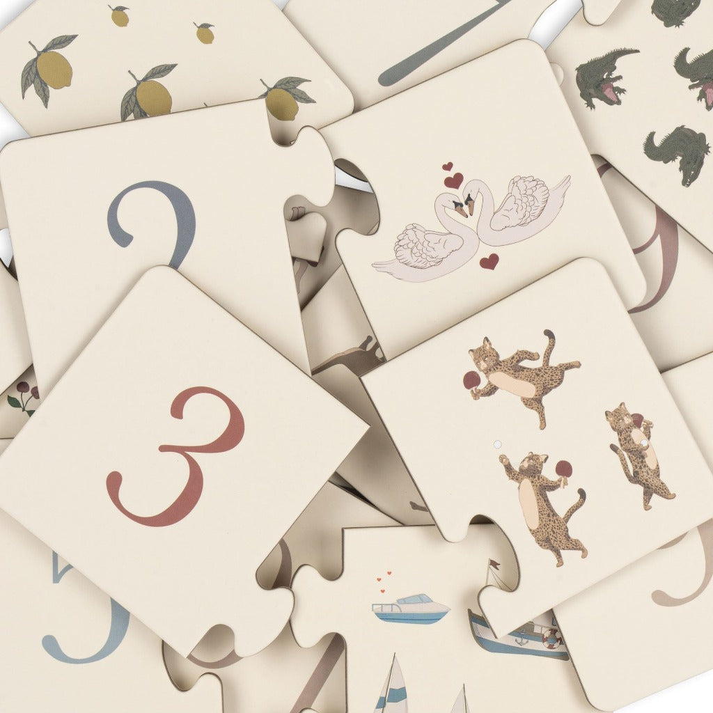 Konges Slojd | Learning to Count 1 - 10 Puzzle | My First Numbers Puzzle 