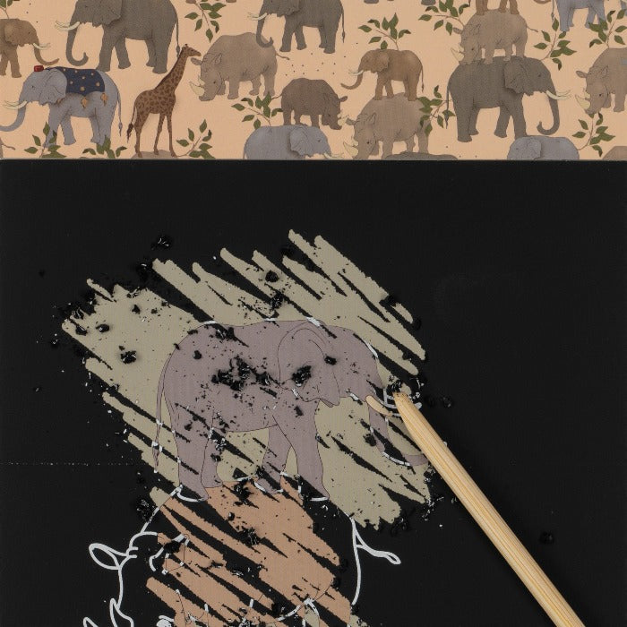 Konges Slojd | My FSC Scratch Art Book | Scratch Colouring Book 