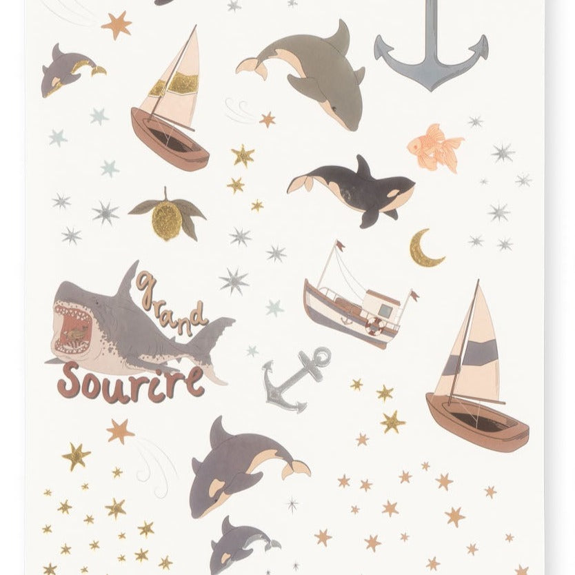 Konges Slojd | Kids Temporary Tattoos | Ocean & Jungle Mix