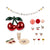 Konges Slojd | Kids FSC Party Pack - Including Party Tableware & Decorations all in a Cherry Theme.