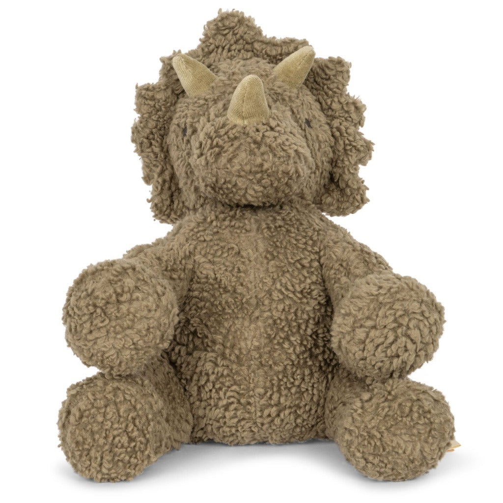 Konges Slojd Organic Cotton Large Dinosaur Teddy Triceratops