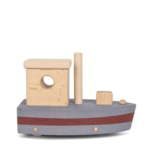 Konges Slojd | Set of 2 | FSC Wooden Toy Boats with Wheels