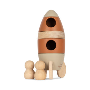 Konges Slojd | FSC Wooden Stacking Toy | Rocket
