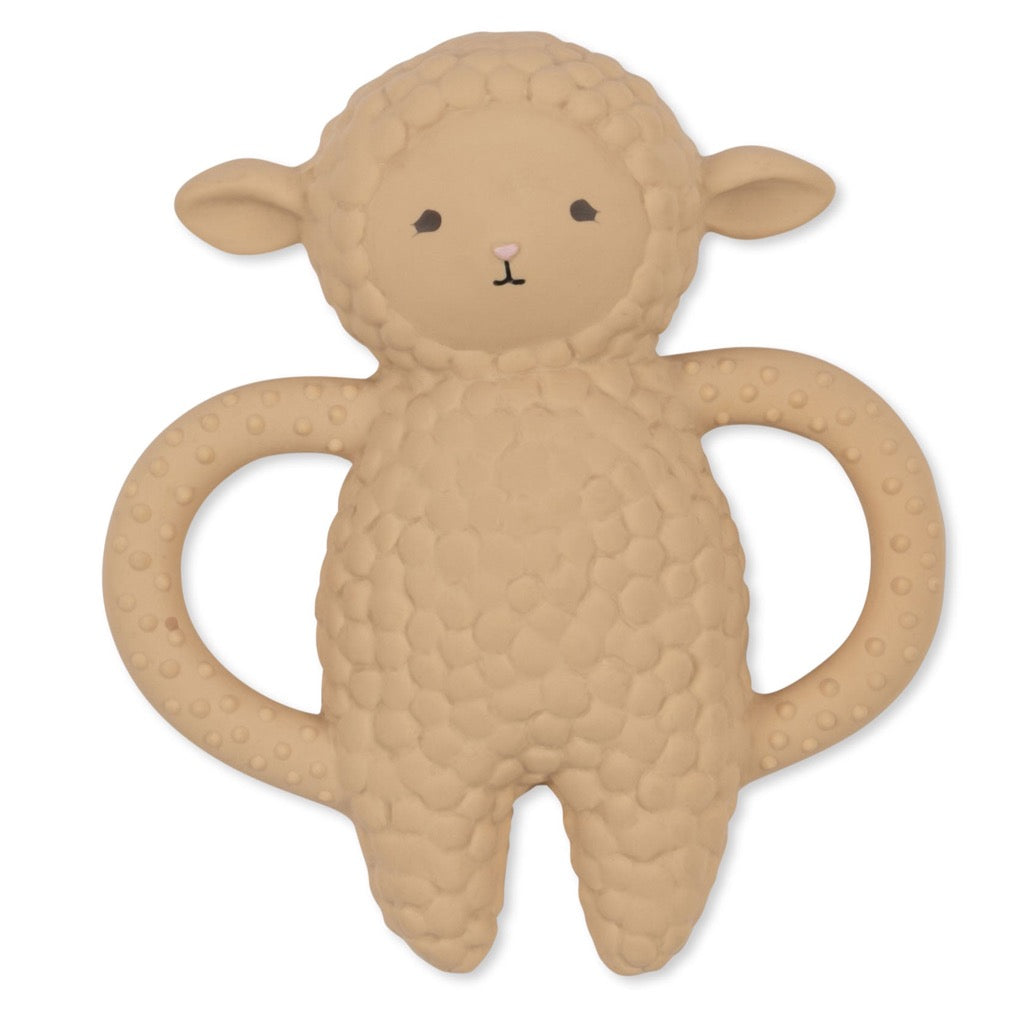 Konges Slojd | Natural Rubber Teether | Eco Sustainable Baby Toy of a Lamb