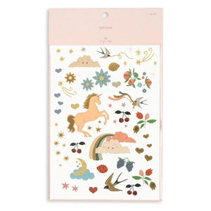 Konges Slojd Kids Temporary Tattoos - Rainbow Mix