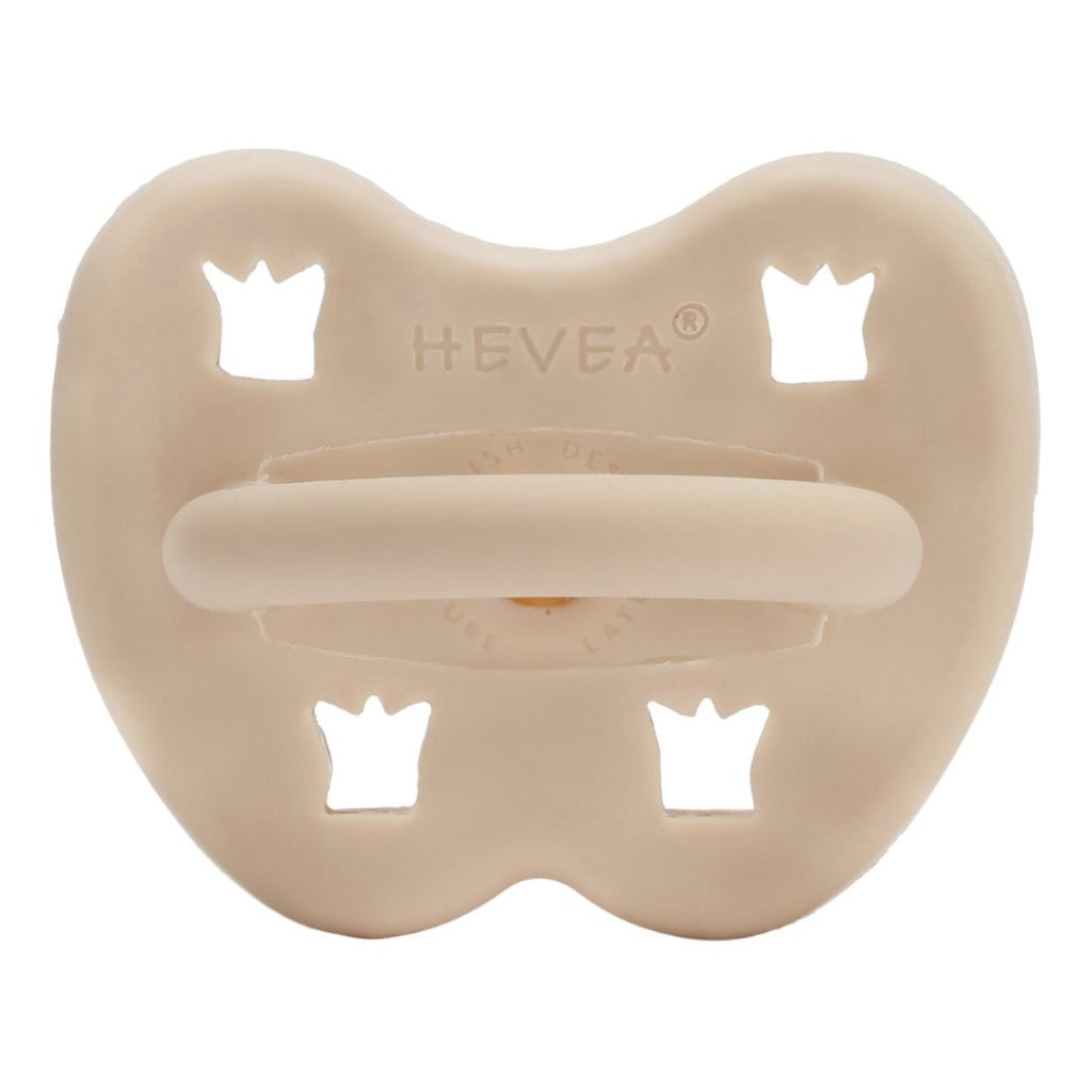 HEVEA | 3-36m ROUND Teat Natural Rubber Dummy - Sand