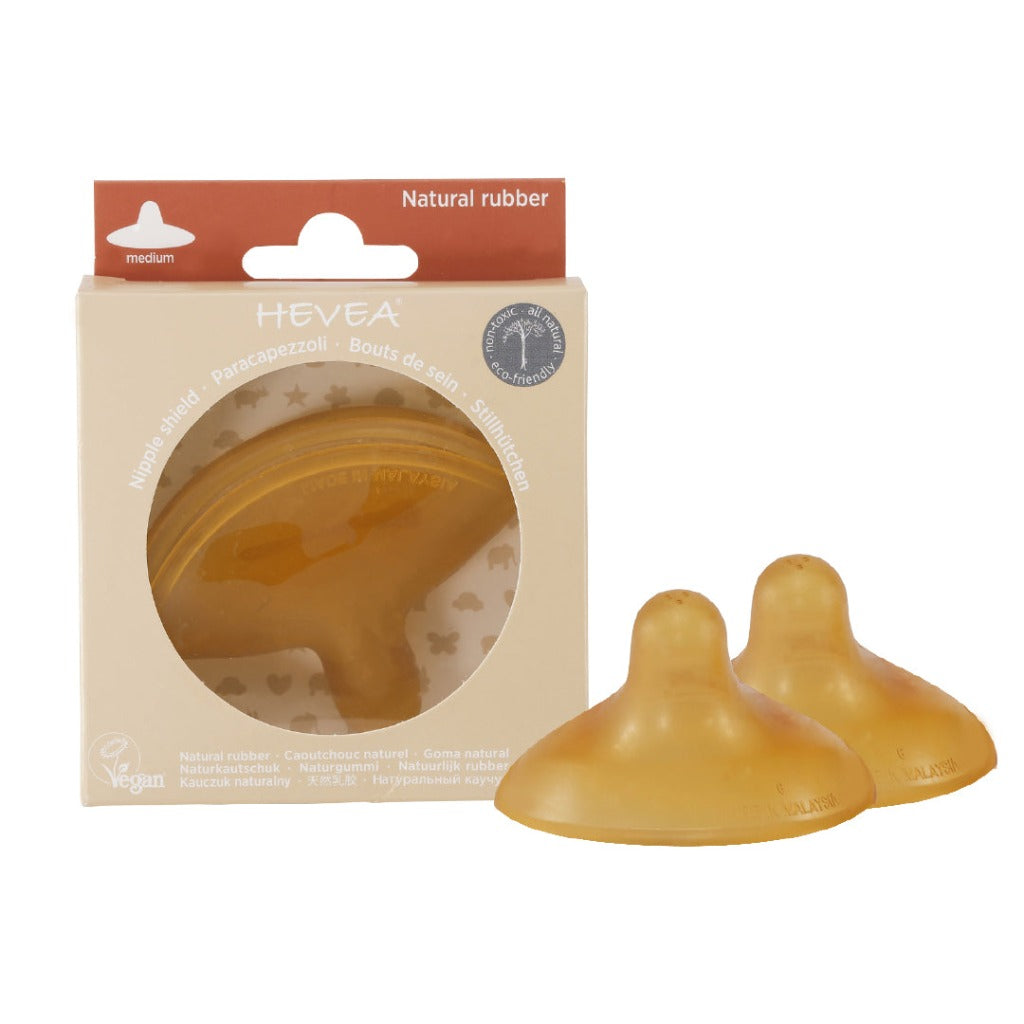Hevea | 2 Pack of Nipple Shields for Breastfeeding - Natural Rubber