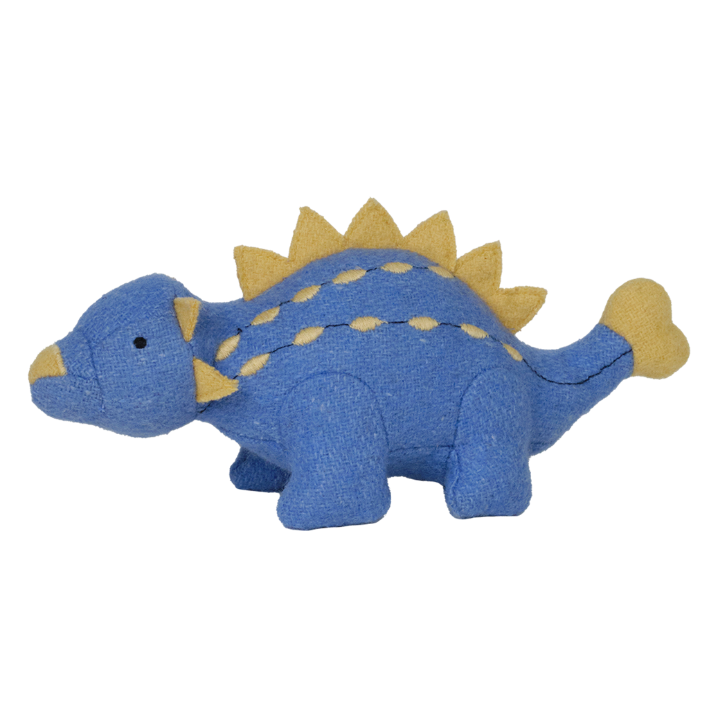 Olli Ella | Prehistoric Dinosaurs | Holdie Folk Playset | Dinosaur stuffed Animal Sort Toys | Pterodactyl, T-Rex and Ankylosaurus.