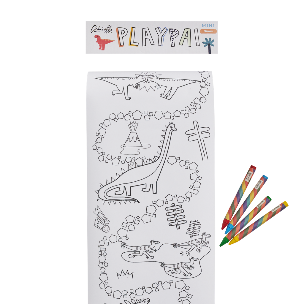 Olli Ella | Mini Playpa Paper & 4 Crayons 