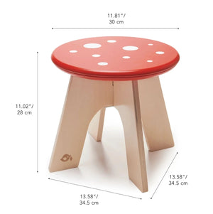 Tender Leaf Kid's Wooden Stool / Chair  in the shape of a Toadstool.