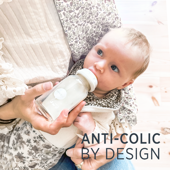 Hevea | Glass Baby Bottle | Standard Neck - 120ml / 4oz Single Pack.