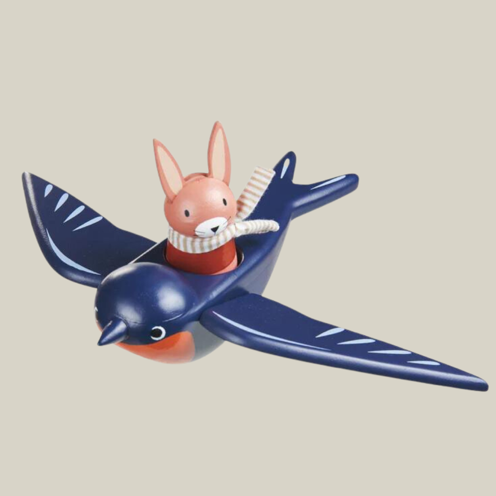 Tender Leaf | Wooden Toy | Pretend Play Peg Doll in a Bird | Swifty Bird