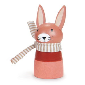 Rabbit Peg doll that comes with Tender Leaf Wooden Toy | Pretend Play | Swifty Bird