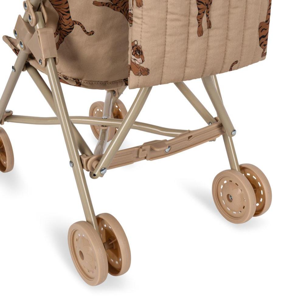 Konges Slojd Toy Pushchair Stroller Tiger Oxford Tan Moonlit Mill