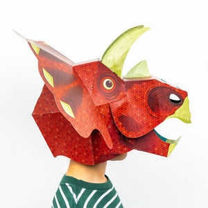 Clockwork Soldier | Make Your Own Triceratops Mask | Paper Activity Kit