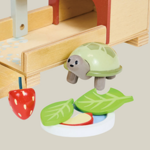 Tender Leaf | Wooden Animal Toy | Pet Tortoise Set