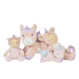 Olli Ella | Dinkum Binky Baby Unicorn - Sparkle Pink