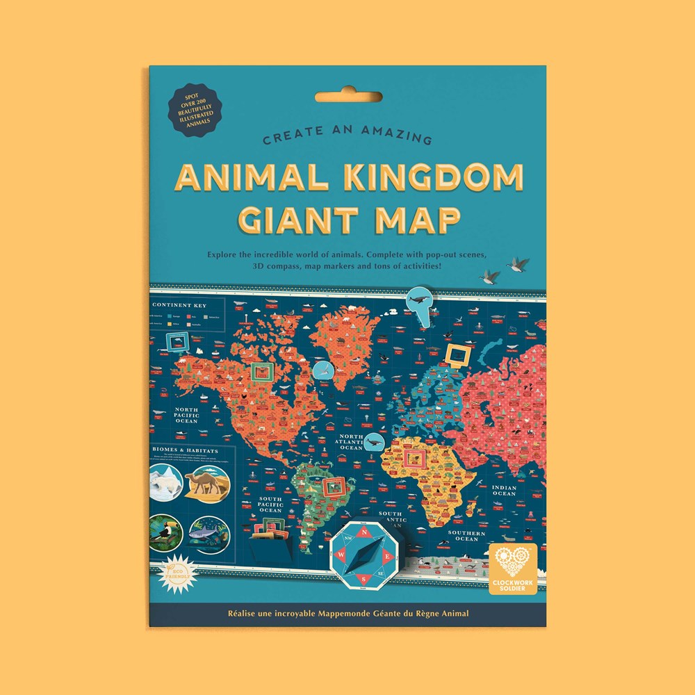 Clockwork Soldier | Animal Kingdom Giant World Map | Paper Activity Kit