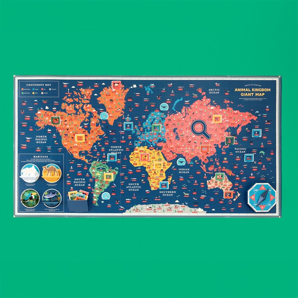 Clockwork Soldier | Animal Kingdom Giant World Map | Paper Activity Kit