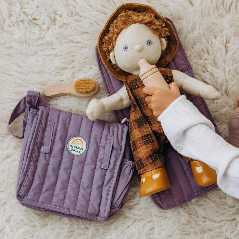 Olli Ella | Doll Changing Bag & Mat | Carrie Changing Set - Lavender