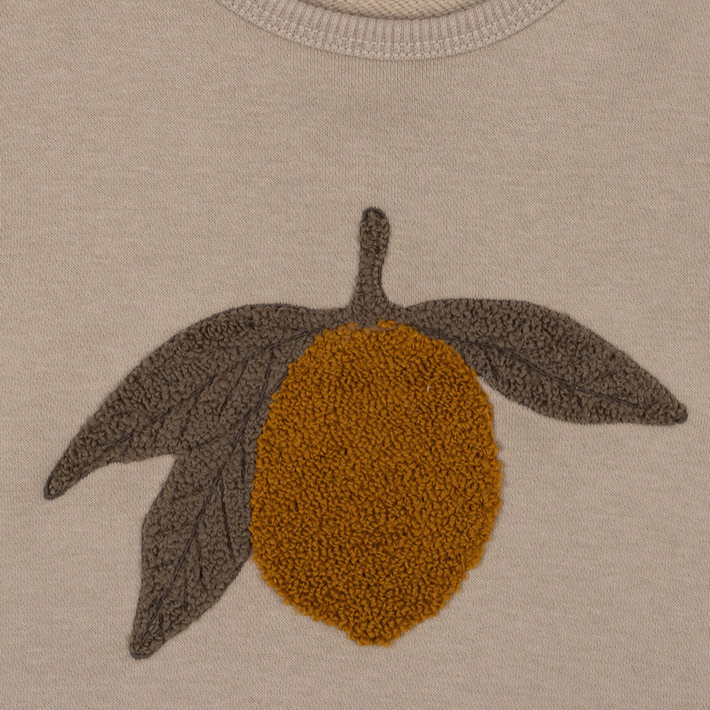 Konges Søjd Organic Terry Sweatshirt with Lemon Motif