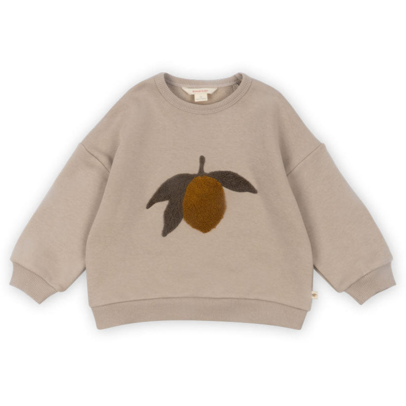 Konges Søjd Organic Terry Sweatshirt with Lemon Motif