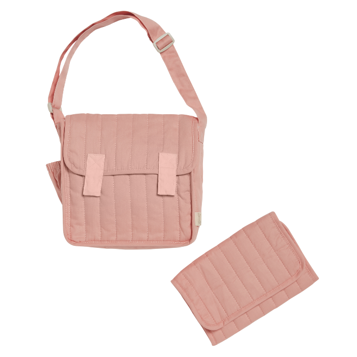 Olli Ella | Doll Changing Bag & Mat | Carrie Changing Set - Rose Pink