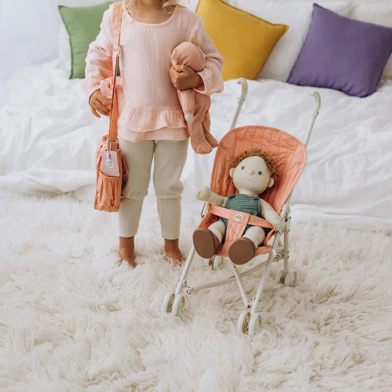 Olli Ella | Sollie Stroller | Toy Pushchair - Rose Pink