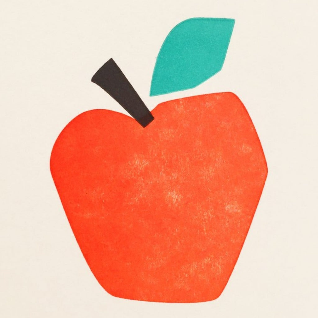 Bits & Bobs Apple Letter Press Mini Card