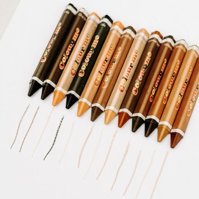 Packaging For Colour Me Kids Skin Tone Crayons 