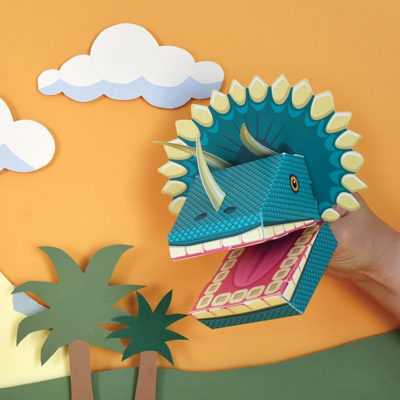 Clockwork Soldier Paper Craft Kit - Create Your Own Dinosaur Puppets