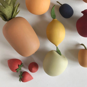 Sabo Concept Handmade Wooden Fruits - set of 12 - Wooden Toys