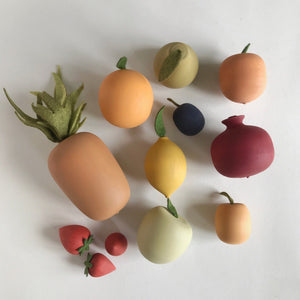 Sabo Concept Handmade Wooden Fruits - set of 12 - Wooden Toys 